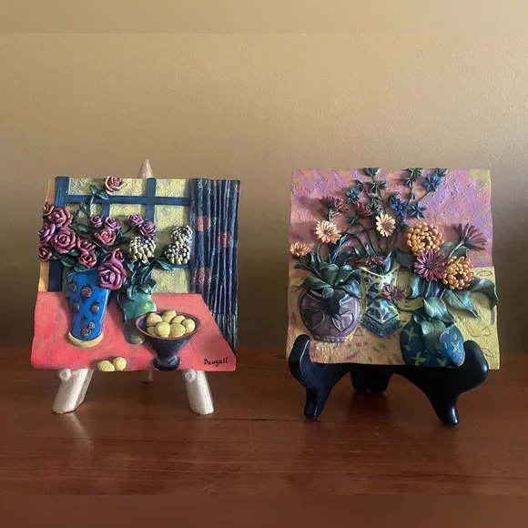 Jae Dougall floral decorative tiles - Picture 11 of 11